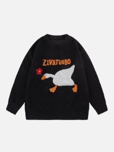 Aelfric Eden "Flower & Goose Thief" Jacquard Sweater sold by Aelfric Eden