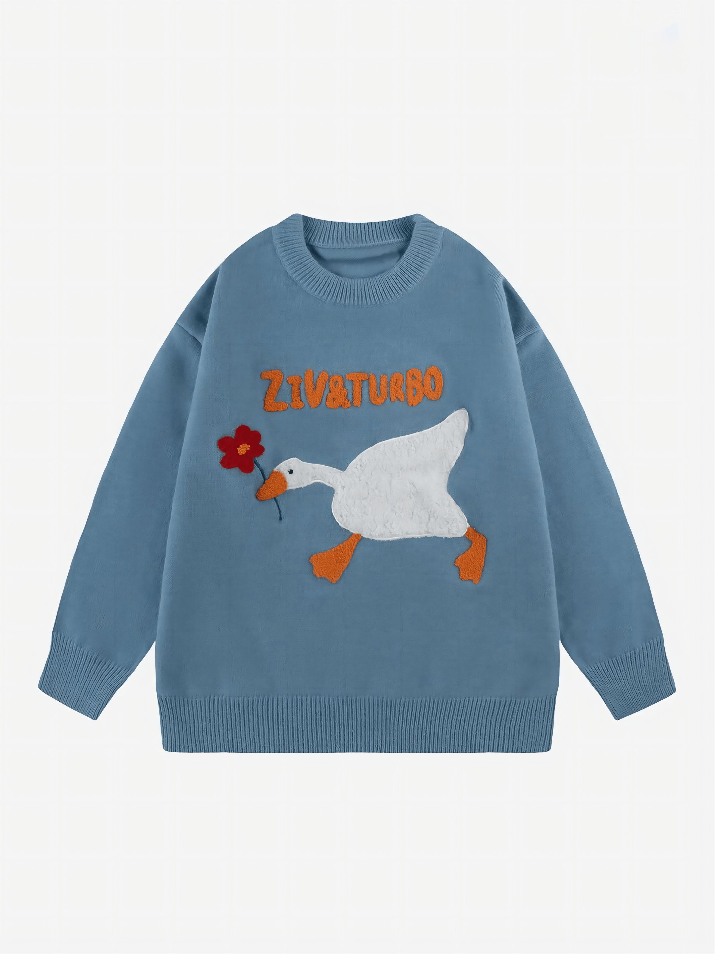 Aelfric Eden "Flower & Goose Thief" Jacquard Sweater sold by Aelfric Eden