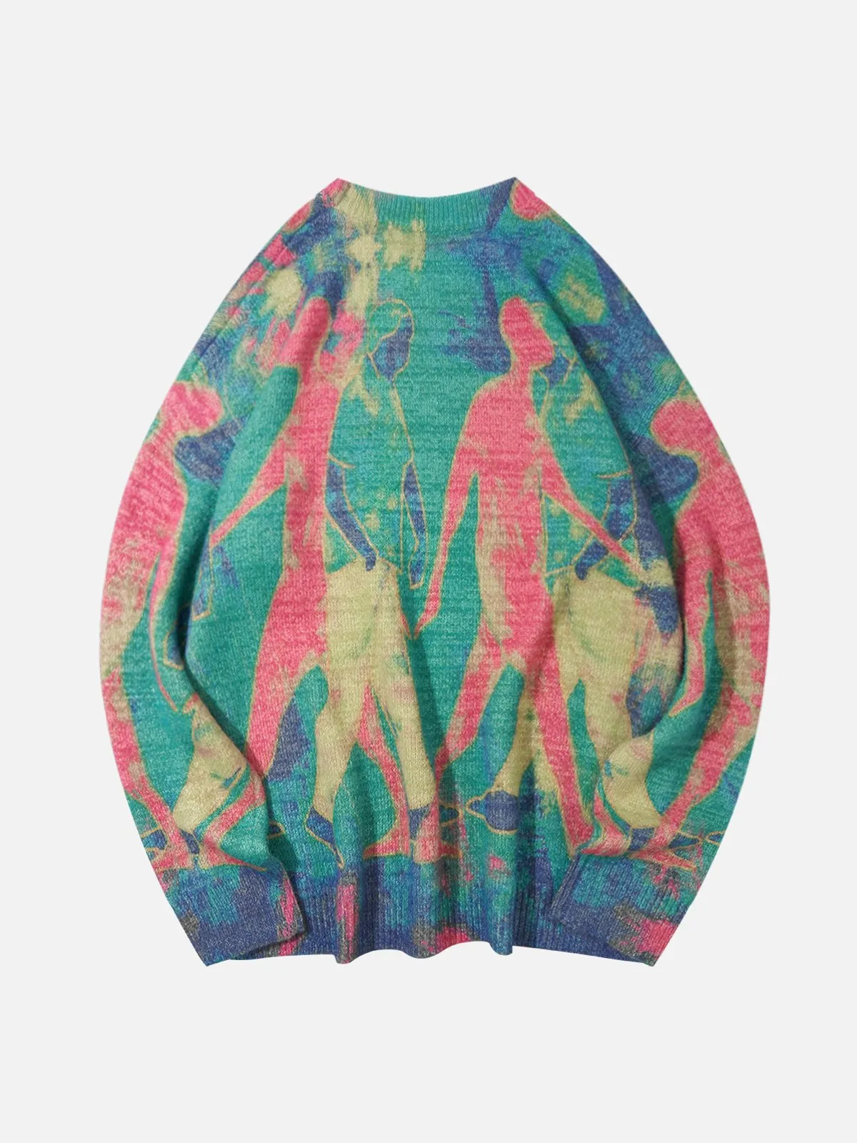 Aelfric Eden Neon Color Block Knit Sweater sold by Aelfric Eden product image thumbnail 2