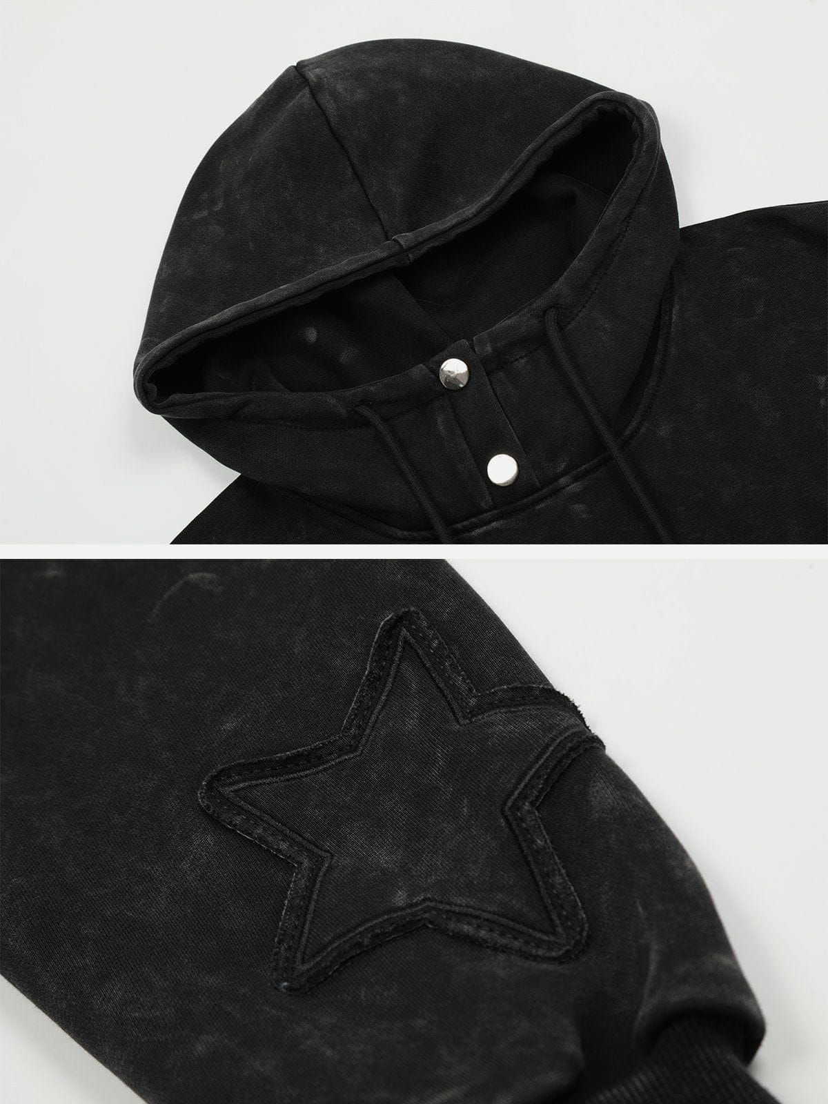 Aelfric Eden Star Applique Washed Hoodie sold by Aelfric Eden product image thumbnail 4