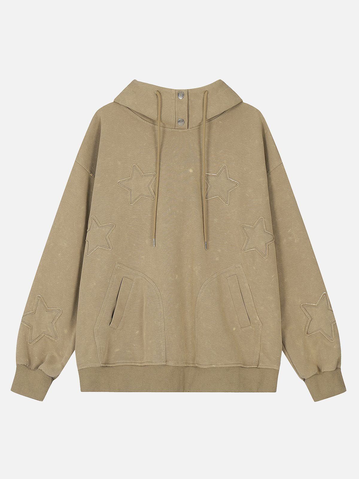 Aelfric Eden Star Applique Washed Hoodie sold by Aelfric Eden