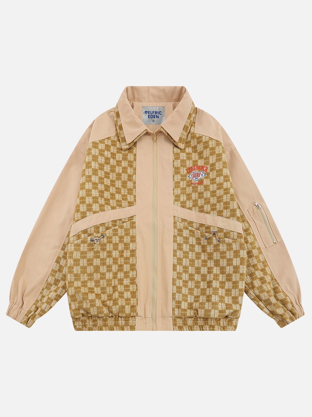 Aelfric Eden Plaid Patchwork Jacket sold by Aelfric Eden product image thumbnail 2