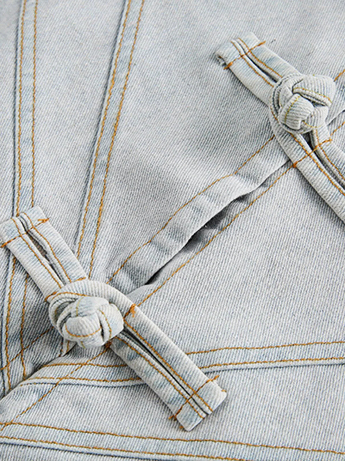 Aelfric Eden Plate Buckle Fringe Denim Jacket sold by Aelfric Eden product image thumbnail 3