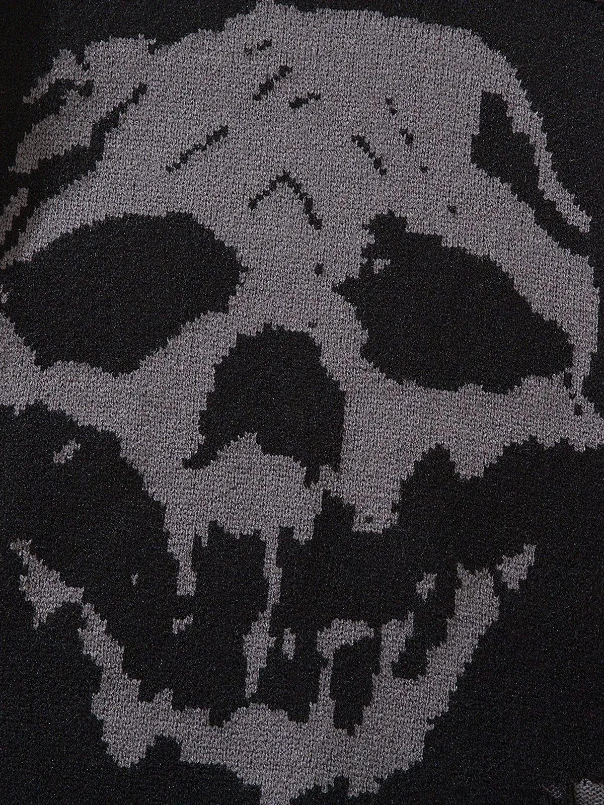 Aelfric Eden Distressed Skull Graphic Sweater sold by Aelfric Eden product image thumbnail 3