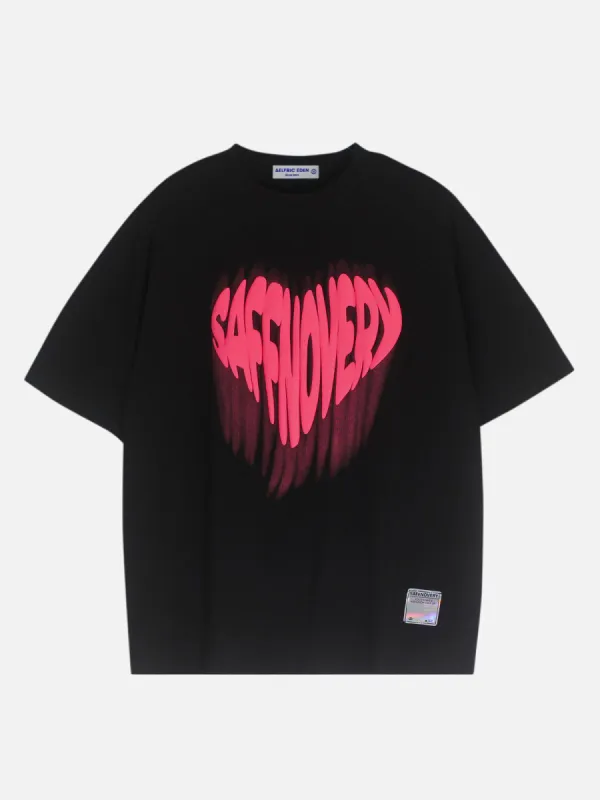 Aelfric Eden Love Letters Graffiti Oversized Tee sold by Aelfric Eden