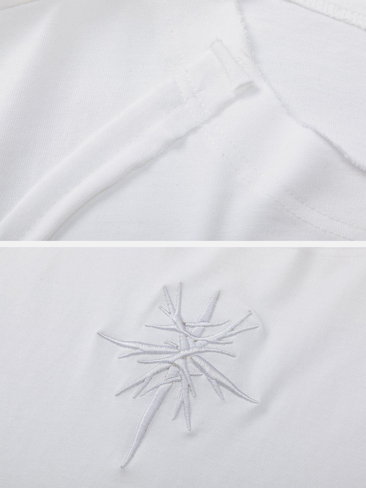 Aelfric Eden Embroidery Irregular Patchwork Sweatshirt sold by Aelfric Eden product image thumbnail 5