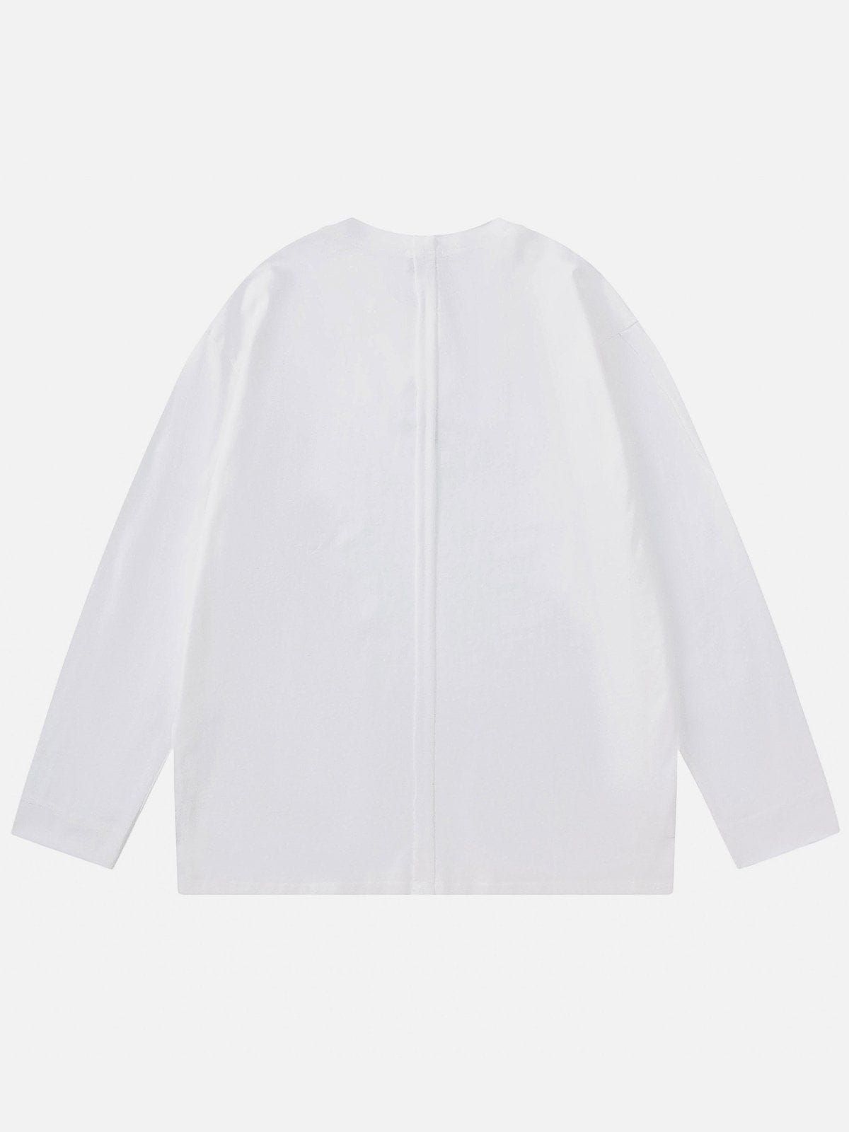 Aelfric Eden Embroidery Irregular Patchwork Sweatshirt sold by Aelfric Eden product image thumbnail 4