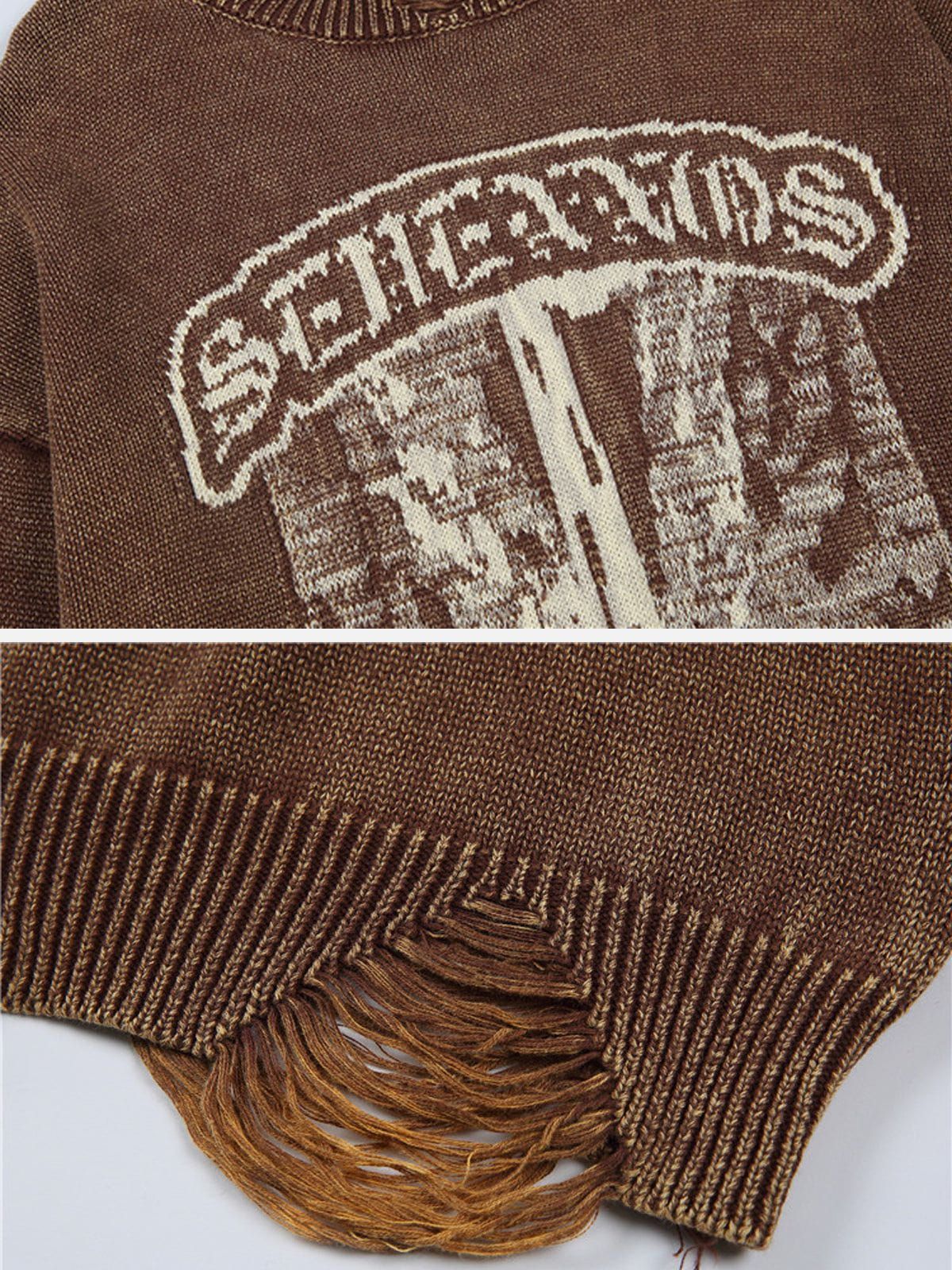 Aelfric Eden Ruins Distressed Sweater sold by Aelfric Eden product image thumbnail 4