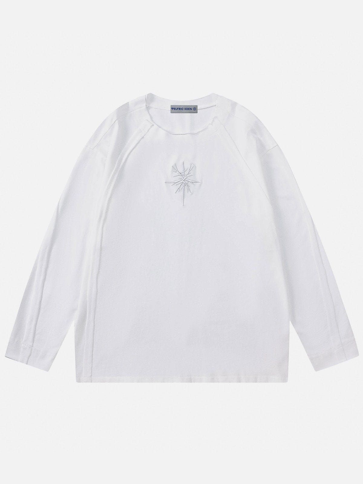 Aelfric Eden Embroidery Irregular Patchwork Sweatshirt sold by Aelfric Eden