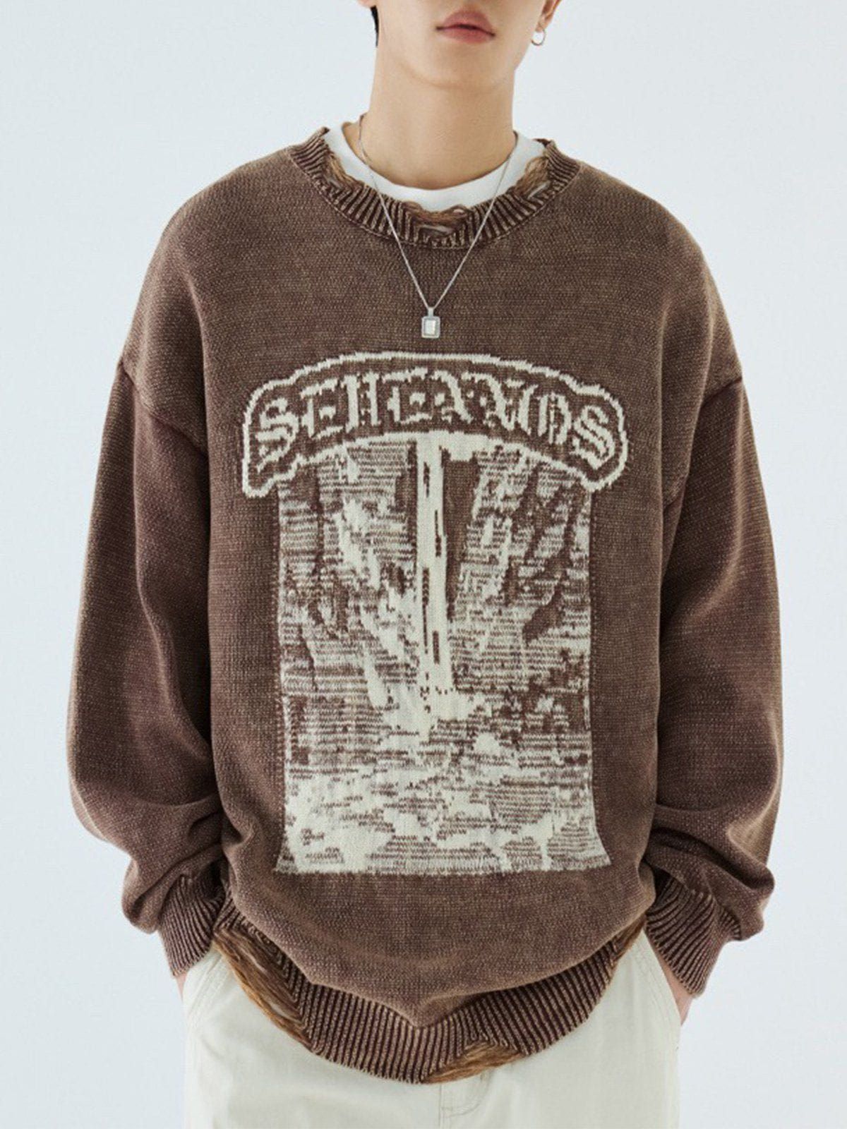 Aelfric Eden Ruins Distressed Sweater sold by Aelfric Eden