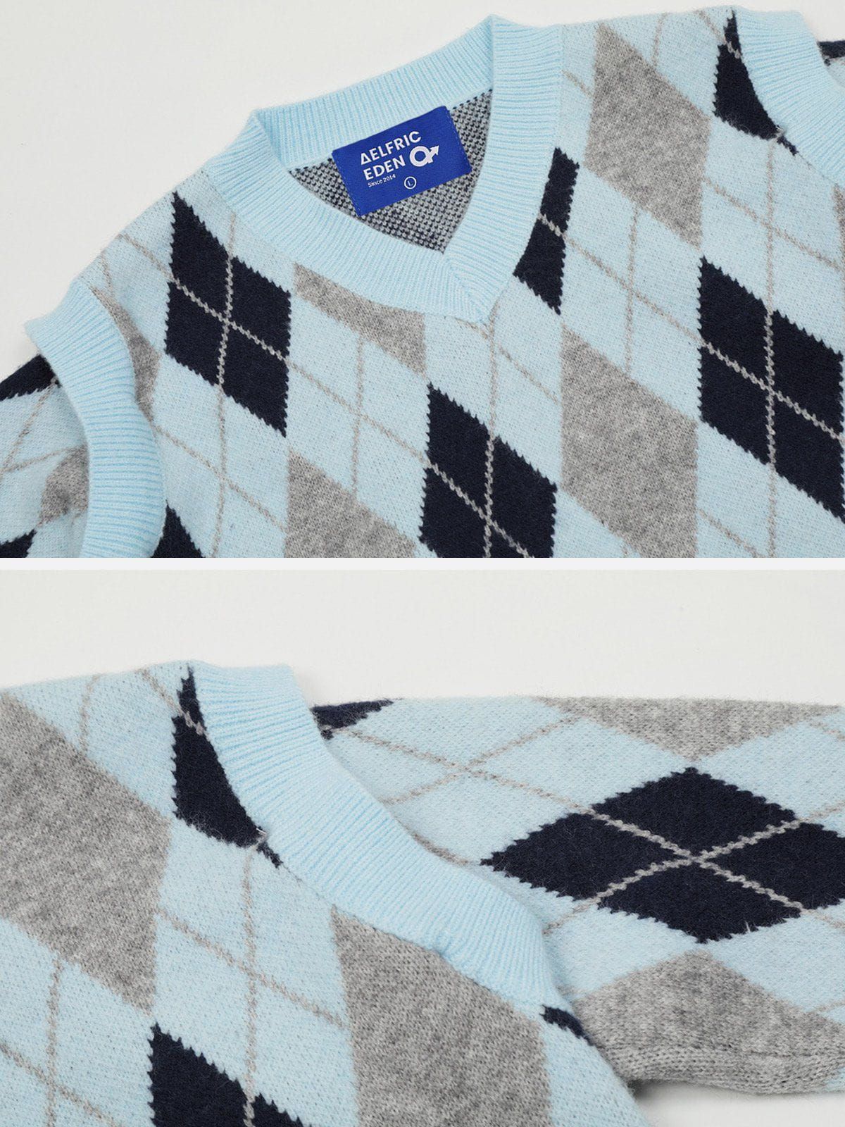 Aelfric Eden Detachable Argyle Sweater sold by Aelfric Eden product image thumbnail 6