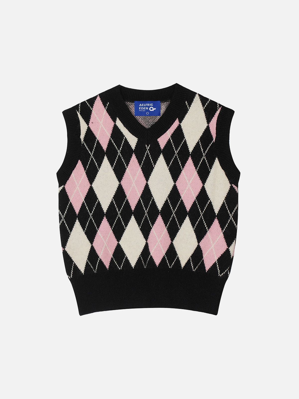 Aelfric Eden Detachable Argyle Sweater sold by Aelfric Eden product image thumbnail 4