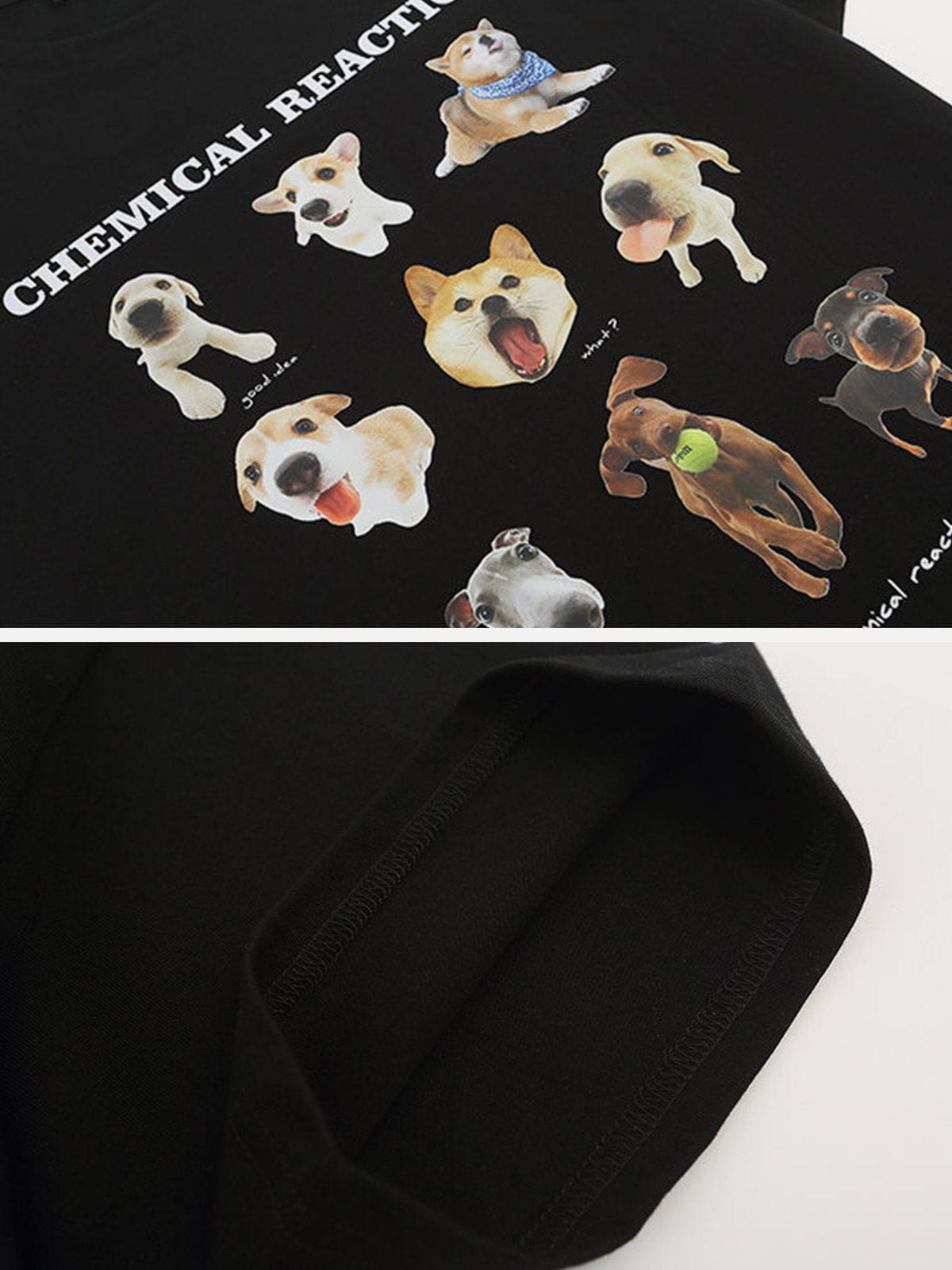 Aelfric Eden Cute Puppy Print Tee sold by Aelfric Eden product image thumbnail 5