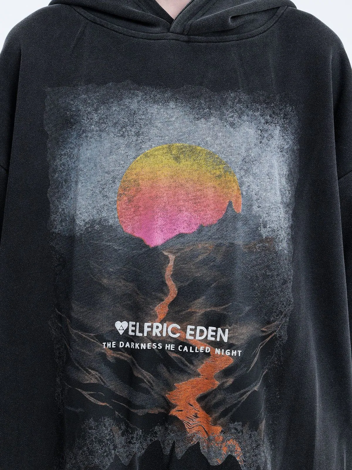 Aelfric Eden Mountain Sunset Print Hoodie sold by Aelfric Eden product image thumbnail 3