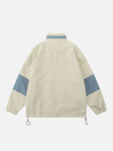 Aelfric Eden Color Blocking Stand Collar Jacket sold by Aelfric Eden