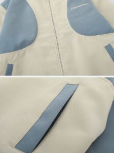 Aelfric Eden Color Blocking Stand Collar Jacket sold by Aelfric Eden