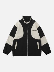 Aelfric Eden Color Blocking Stand Collar Jacket sold by Aelfric Eden