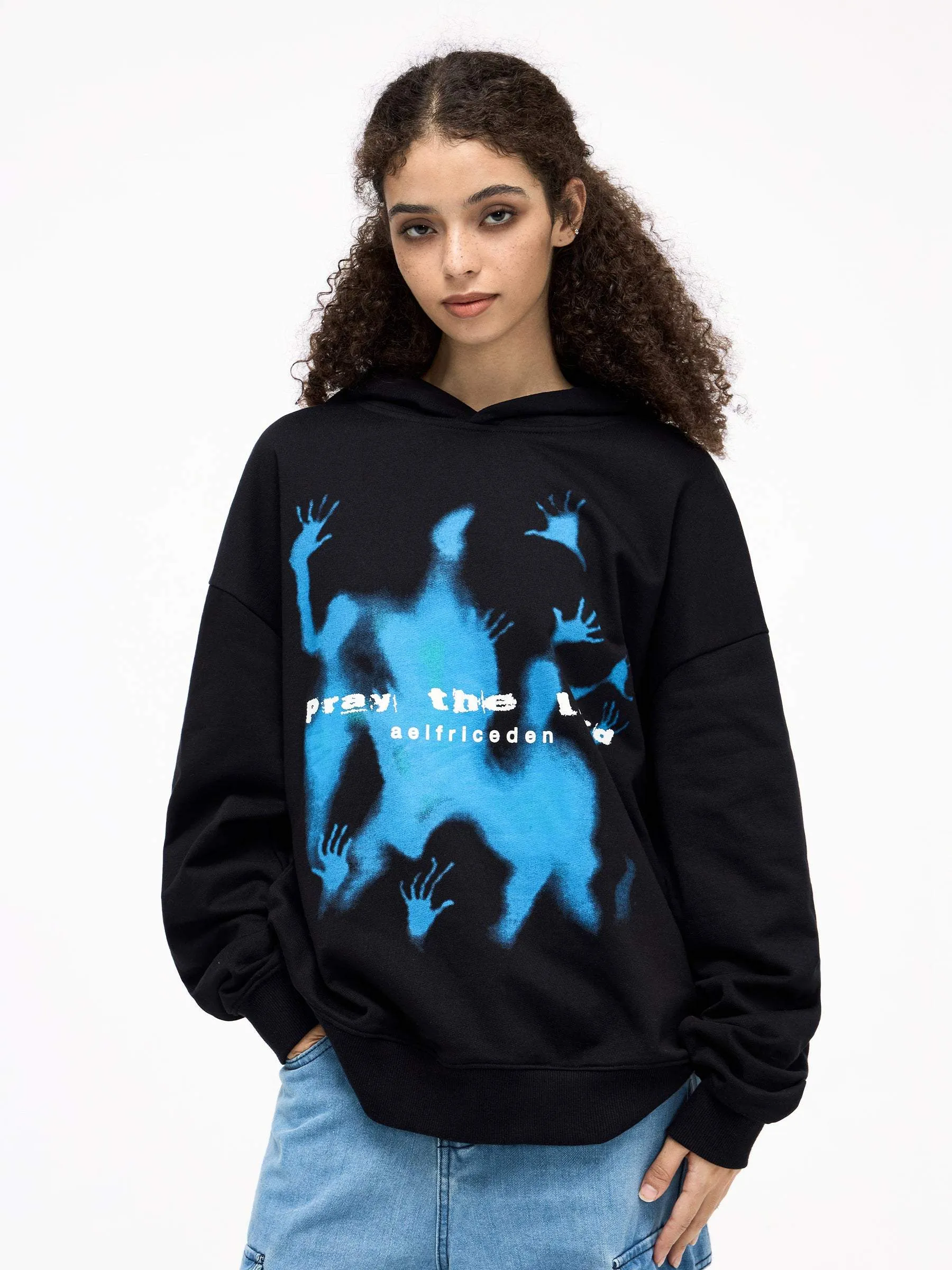 Aelfric Eden Abstraction Shadow Graphic Hoodie sold by Aelfric Eden product image thumbnail 3