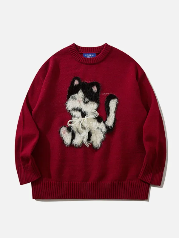 Aelfric Eden Plush Cute Cat Sweater | Parallel