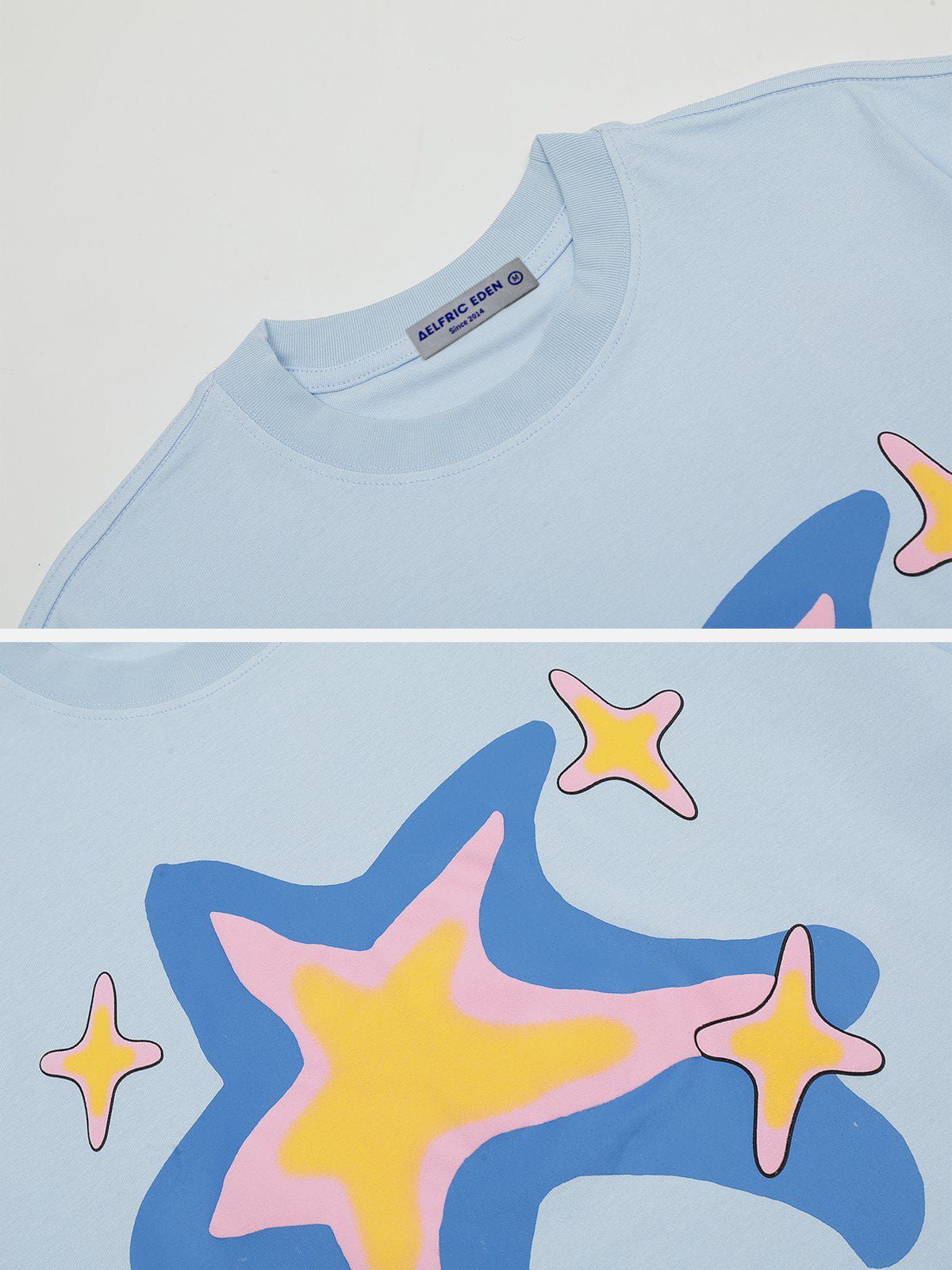 Aelfric Eden Cartoon Starry Print Tee sold by Aelfric Eden product image thumbnail 6