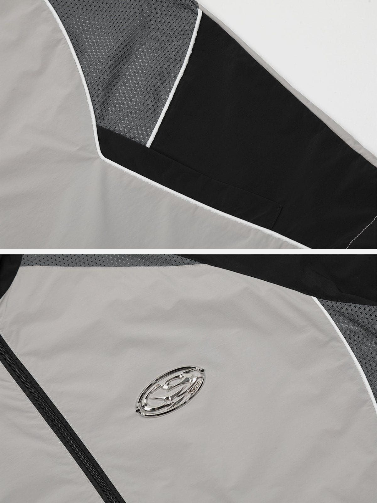 Aelfric Eden Color Blocking Patchwork Jacket sold by Aelfric Eden product image thumbnail 4