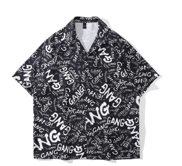 Aelfric Eden Letter Pattern Short Sleeve Shirt sold by Aelfric Eden