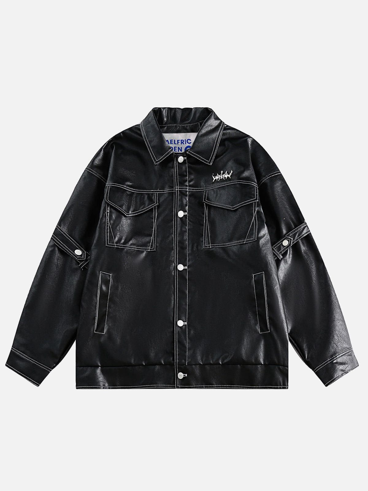 Aelfric Eden Multi-Pocket Leather Jacket sold by Aelfric Eden