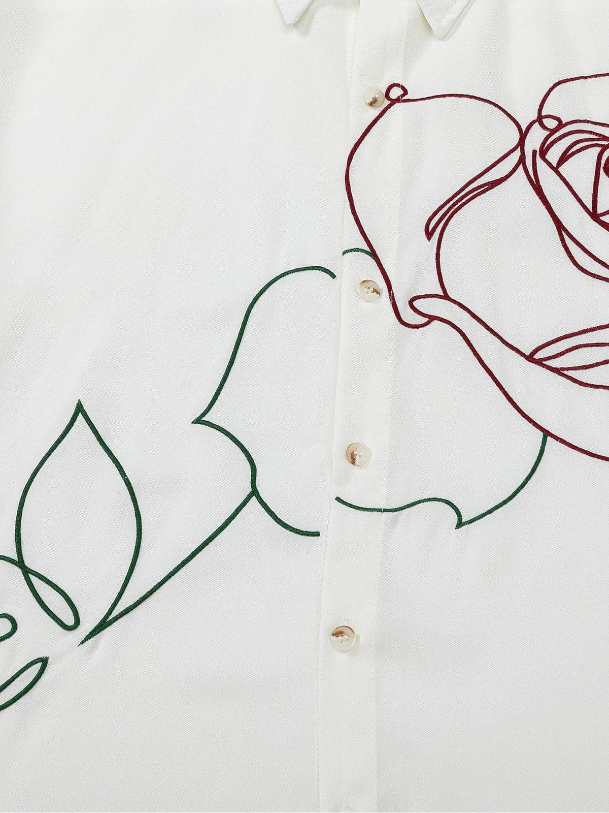 Aelfric Eden Embroidery Rose Short Sleeve Shirt sold by Aelfric Eden product image thumbnail 3