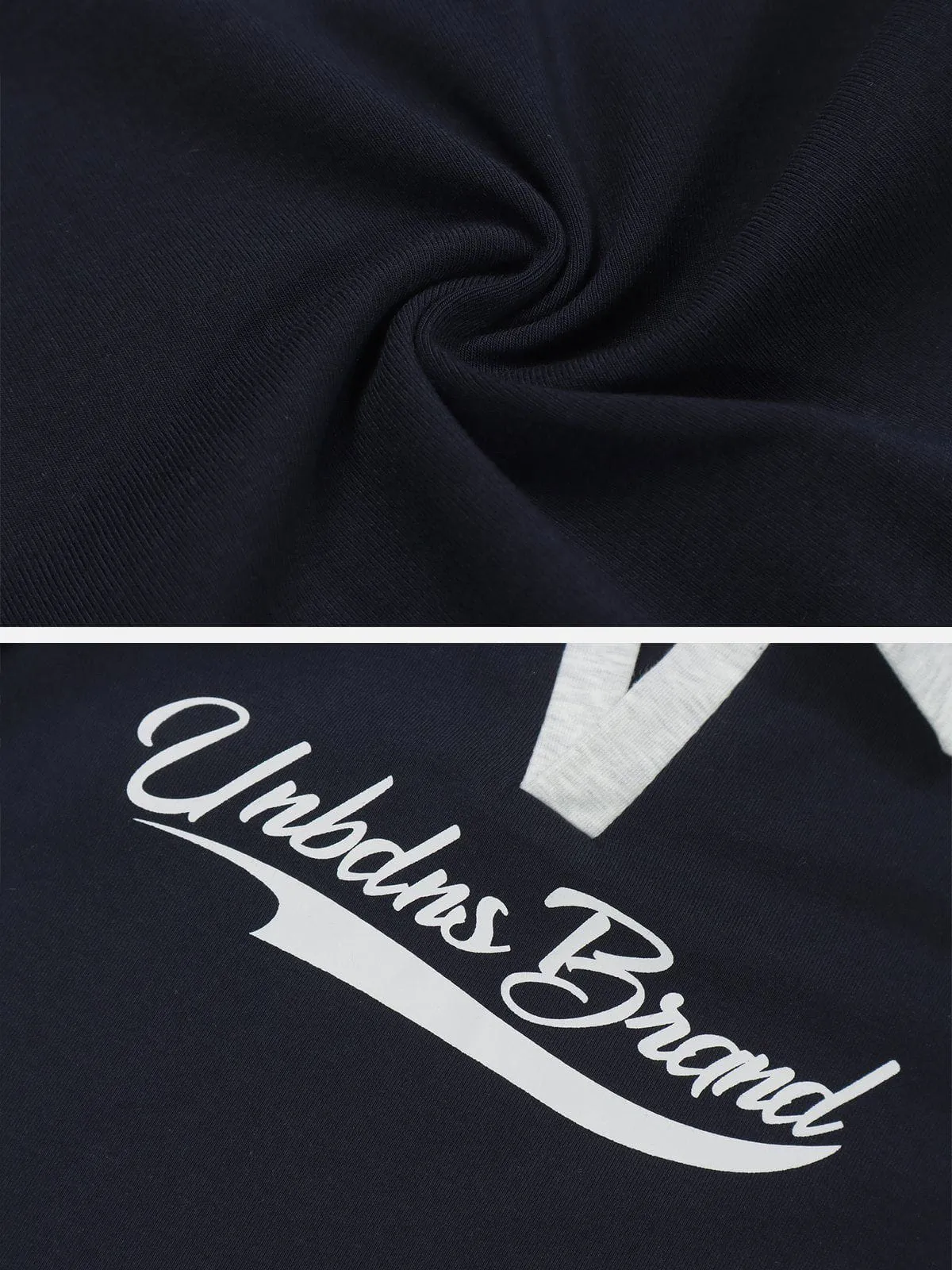 Letter Print Patchwork Short Tank Top sold by Aelfric Eden product image thumbnail 5