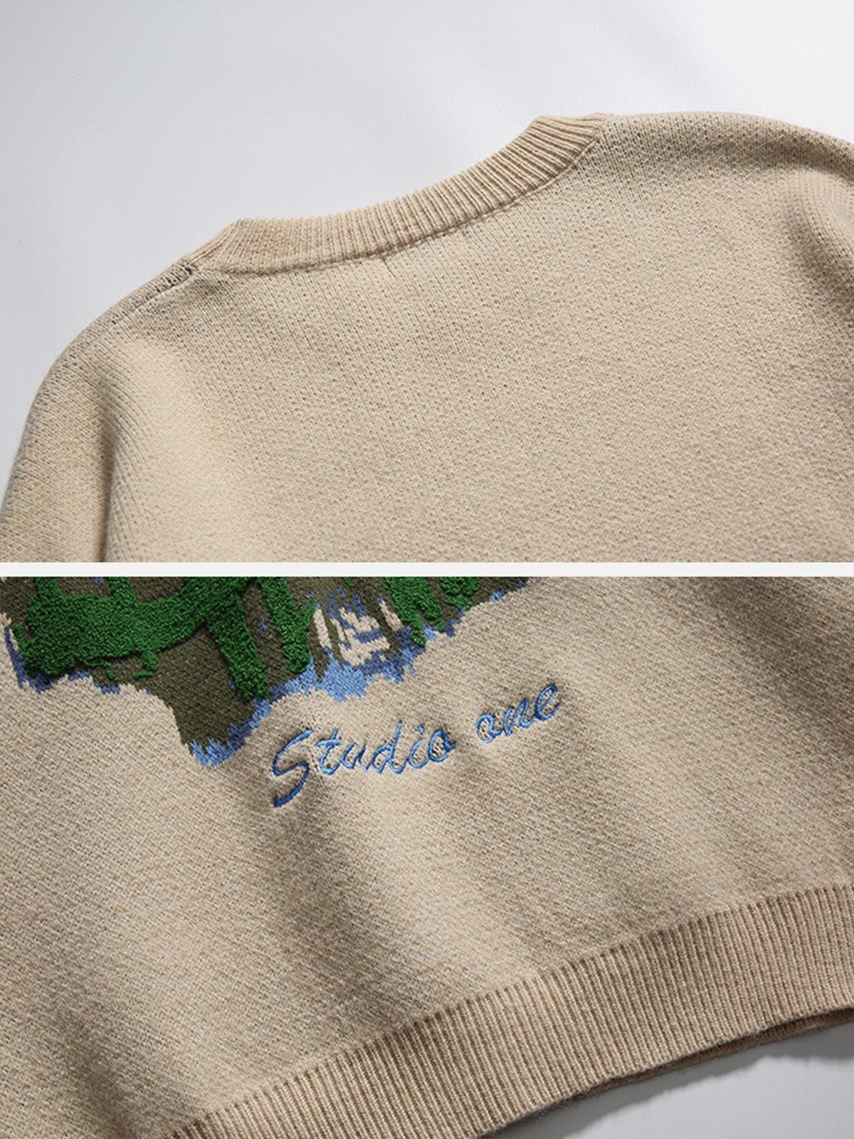 Aelfric Eden Oil Painting Mountain Sweater sold by Aelfric Eden product image thumbnail 4