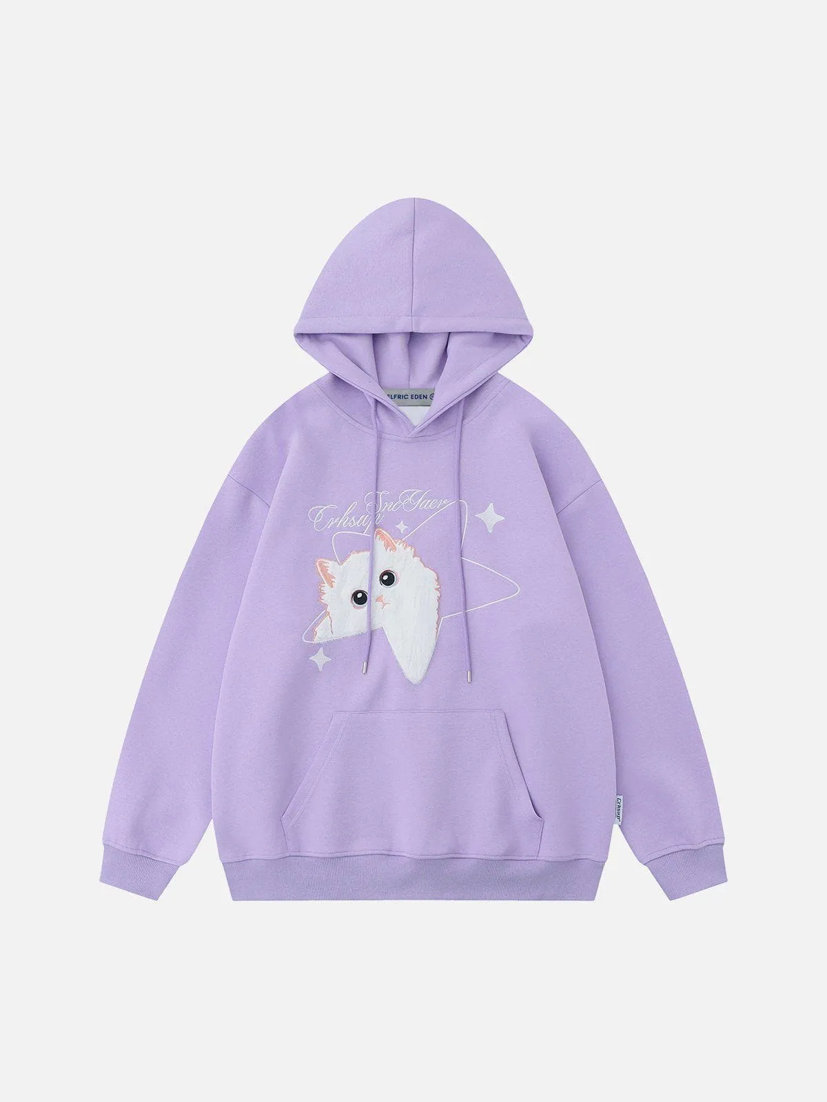 Aelfric Eden Embroidery Star Cat Hoodie sold by Aelfric Eden product image thumbnail 3