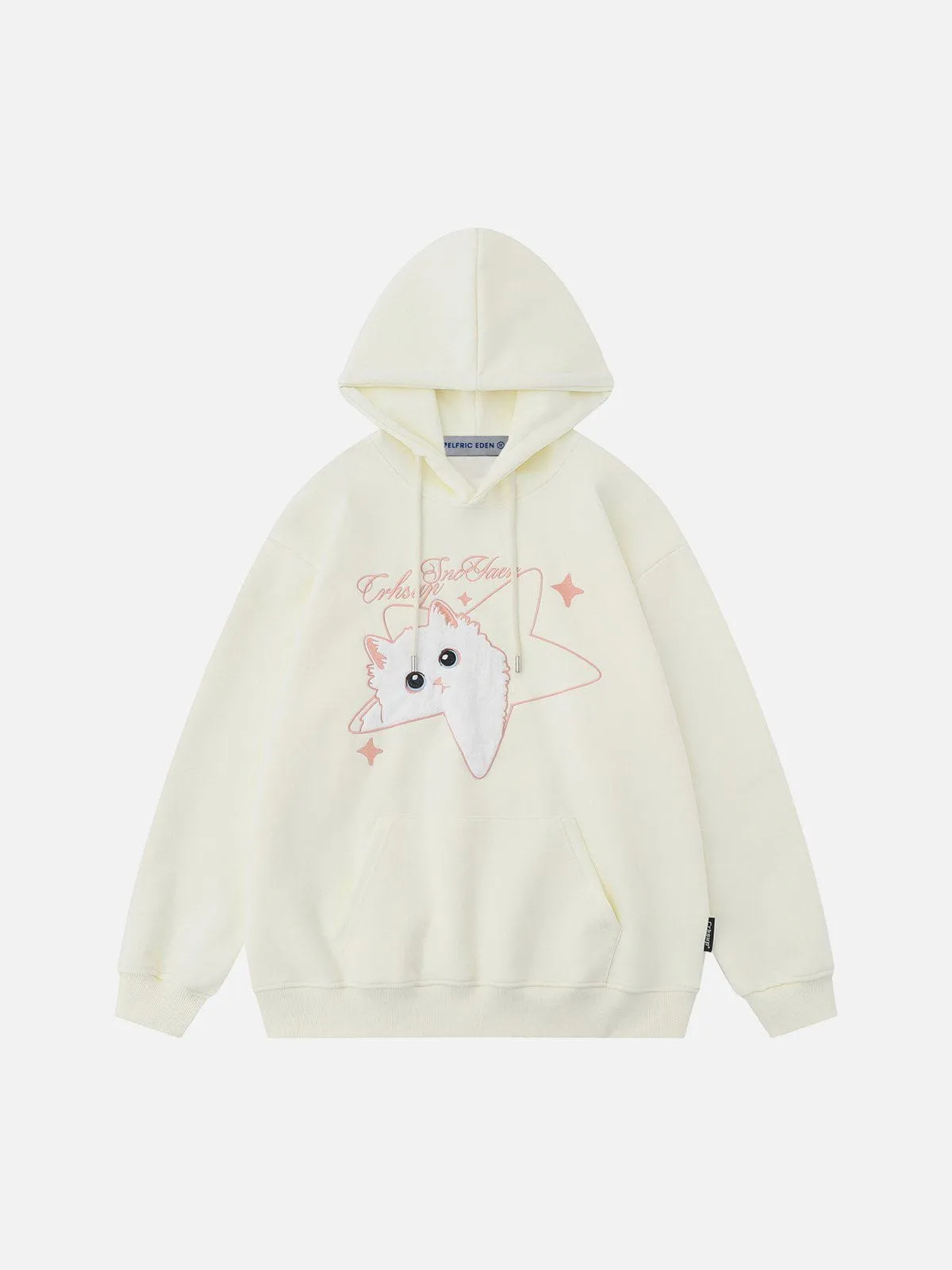 Aelfric Eden Embroidery Star Cat Hoodie sold by Aelfric Eden