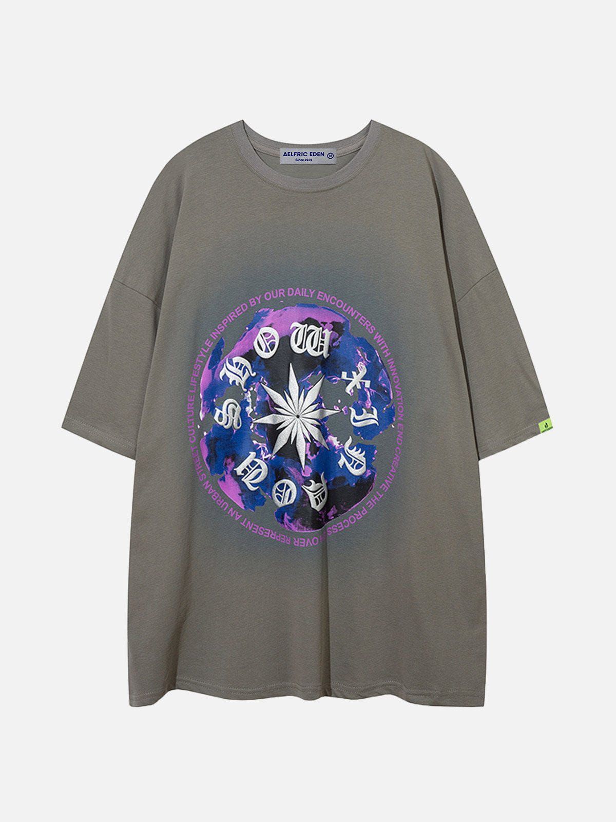 Aelfric Eden Foam Gothic Letter Print Tee sold by Aelfric Eden