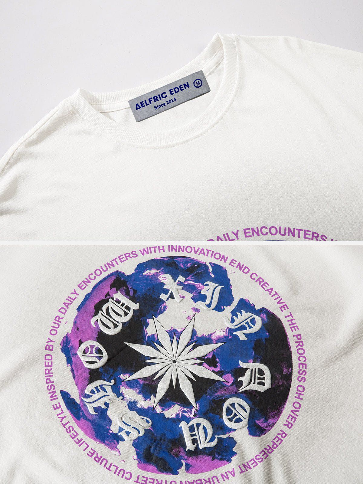 Aelfric Eden Foam Gothic Letter Print Tee sold by Aelfric Eden product image thumbnail 5