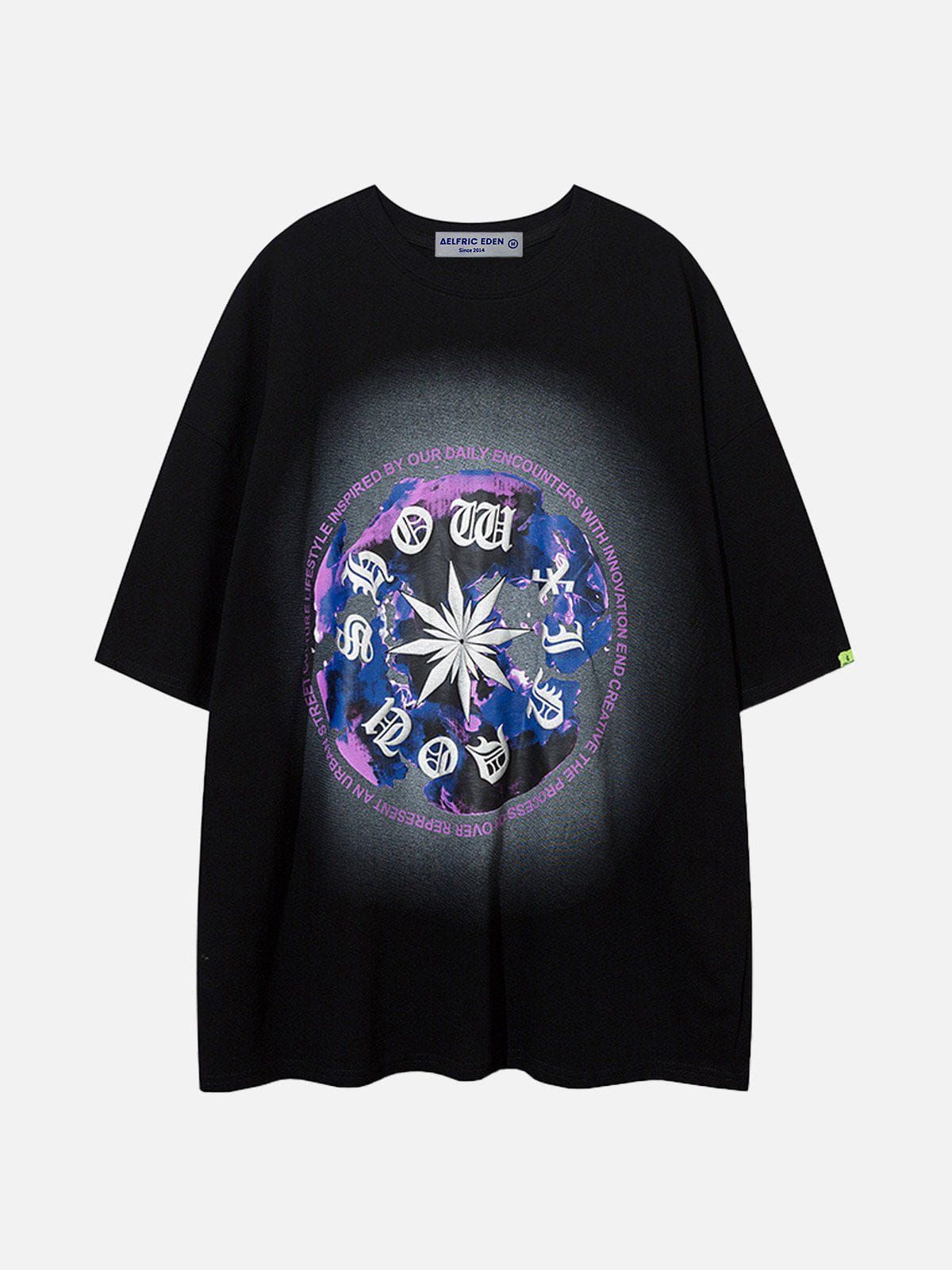 Aelfric Eden Foam Gothic Letter Print Tee sold by Aelfric Eden product image thumbnail 2