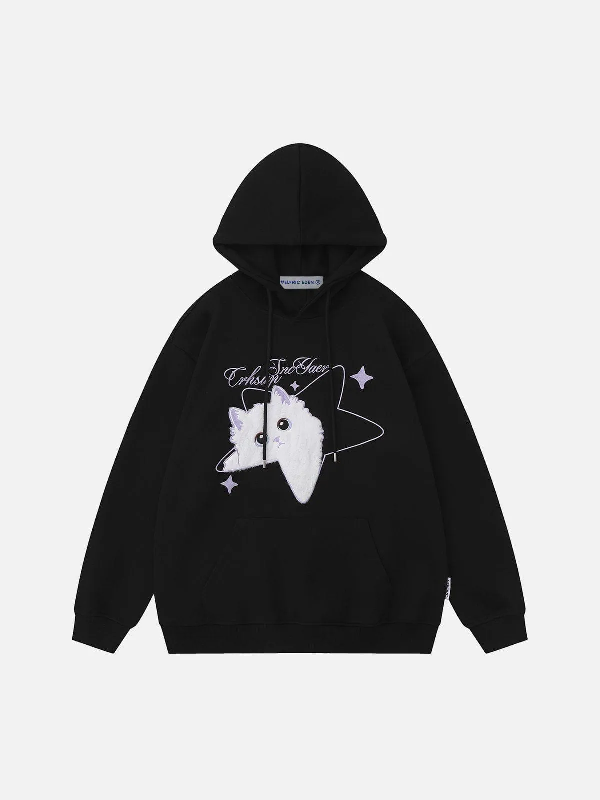 Aelfric Eden Embroidery Star Cat Hoodie sold by Aelfric Eden product image thumbnail 2