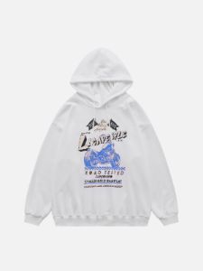 Aelfric Eden Model Letter Print Hoodie sold by Aelfric Eden