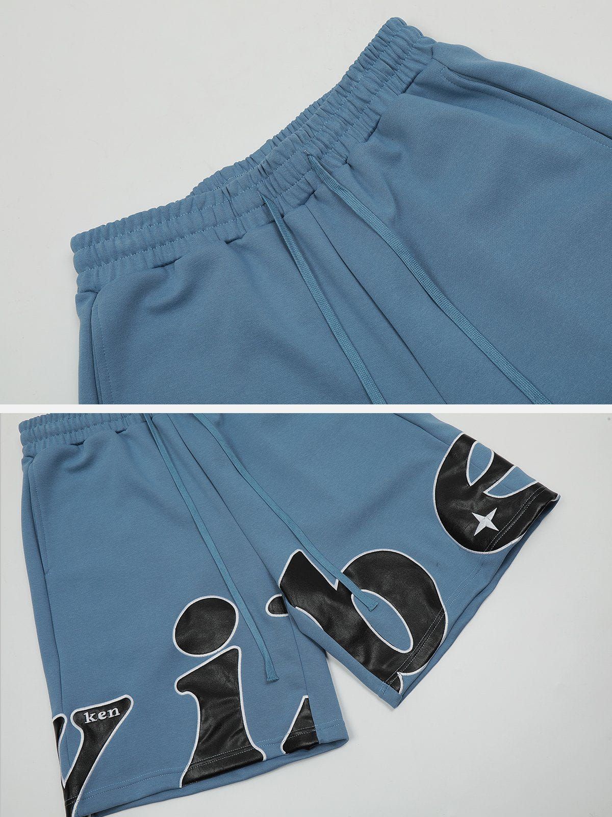 Aelfric Eden Solid Letter Print Shorts sold by Aelfric Eden product image thumbnail 4