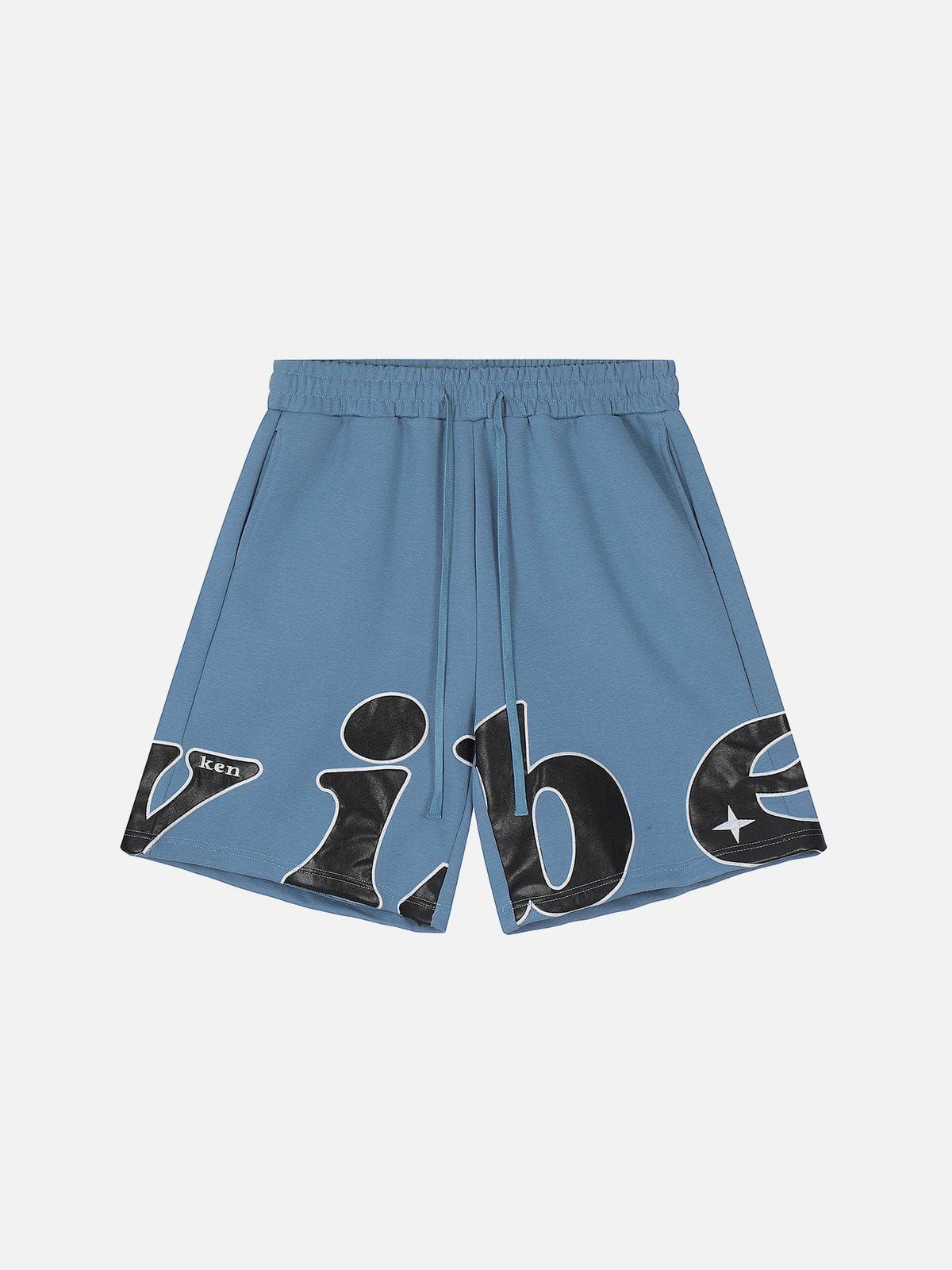 Aelfric Eden Solid Letter Print Shorts sold by Aelfric Eden