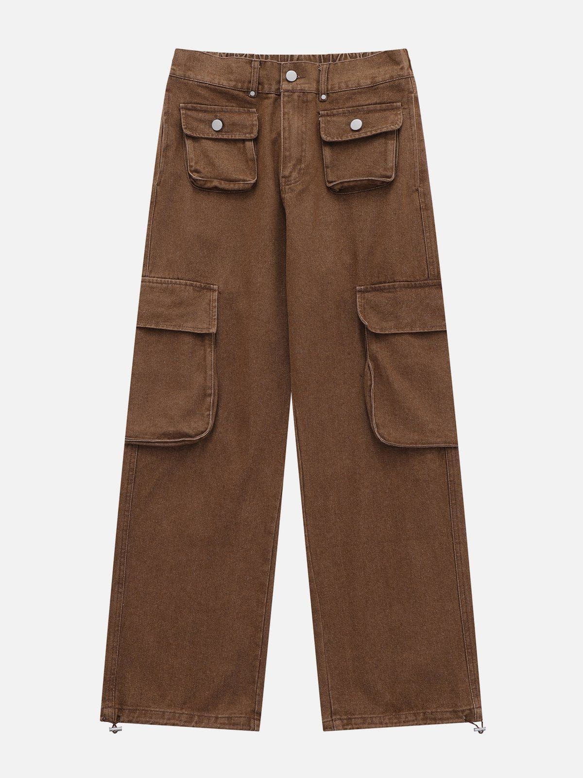 Aelfric Eden Solid Multi-pocket Cargo Pants sold by Aelfric Eden product image thumbnail 4