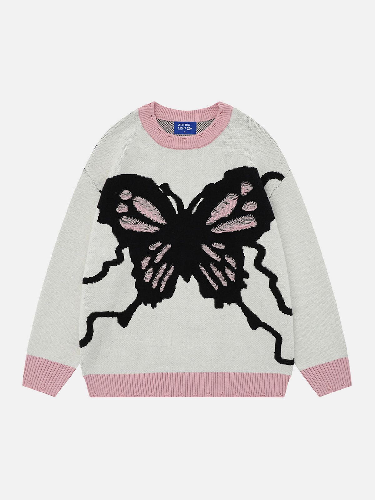 Aelfric Eden Butterfly Distressed Sweater sold by Aelfric Eden