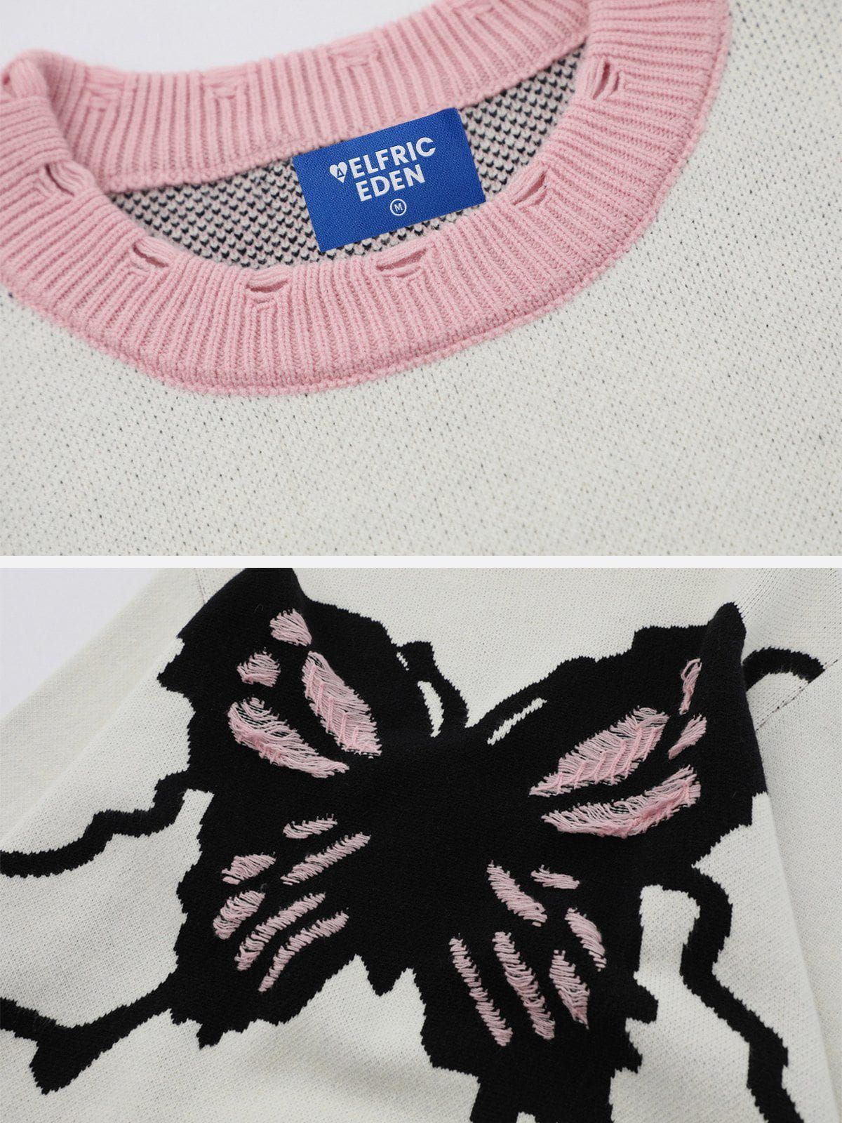 Aelfric Eden Butterfly Distressed Sweater sold by Aelfric Eden product image thumbnail 4