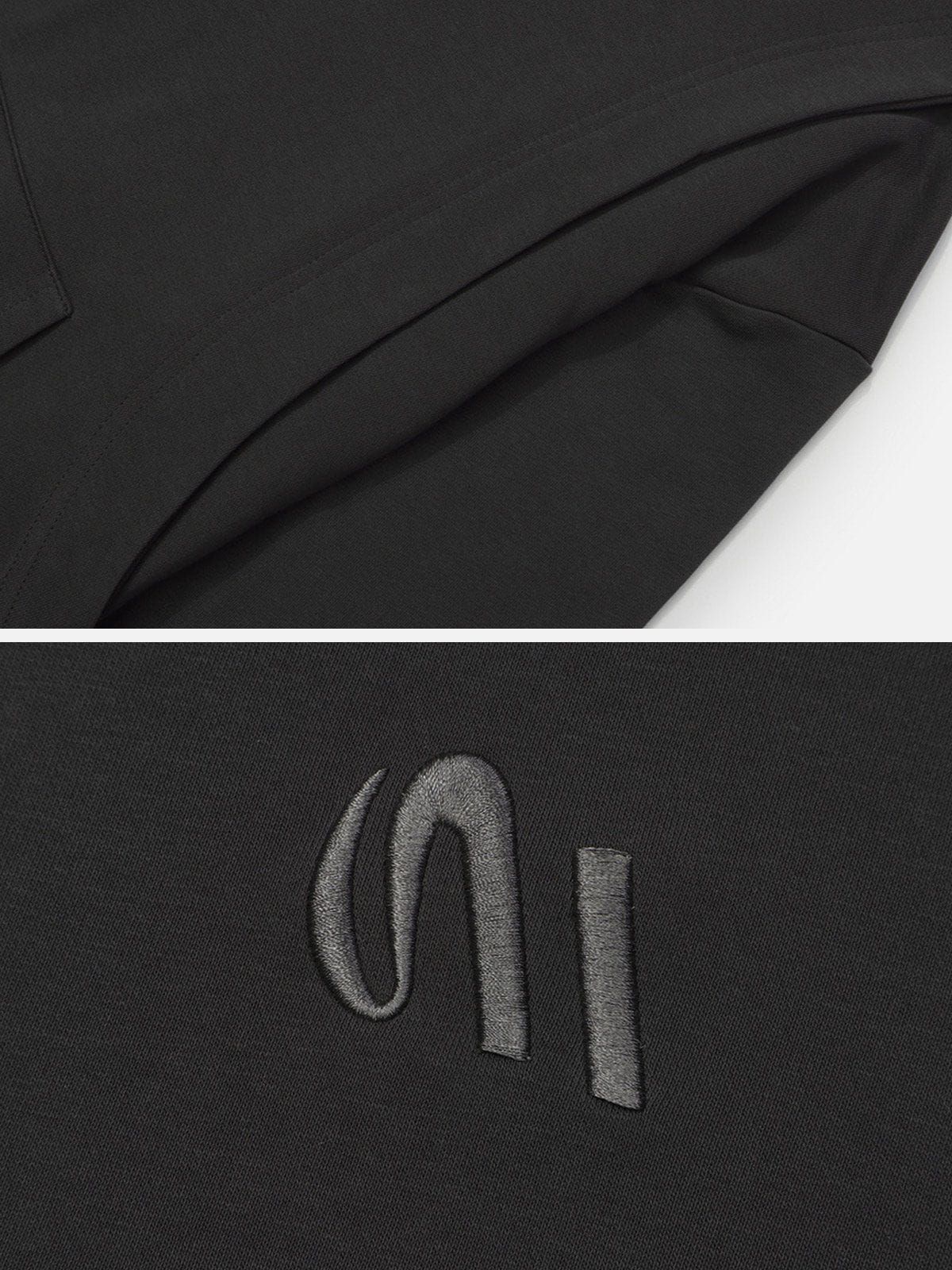 Aelfric Eden Solid Camber Patchwork Hoodie sold by Aelfric Eden product image thumbnail 4