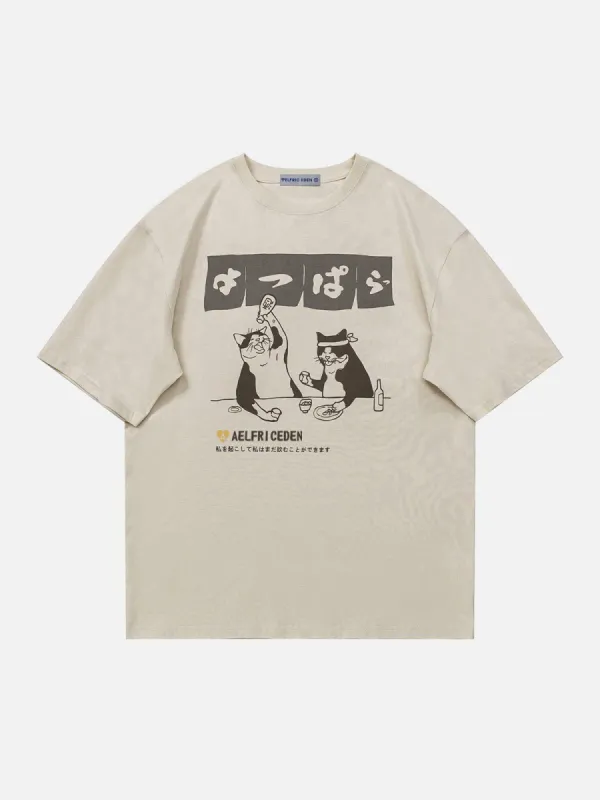 Aelfric Eden The Cat After Work Graphic Tee sold by Aelfric Eden