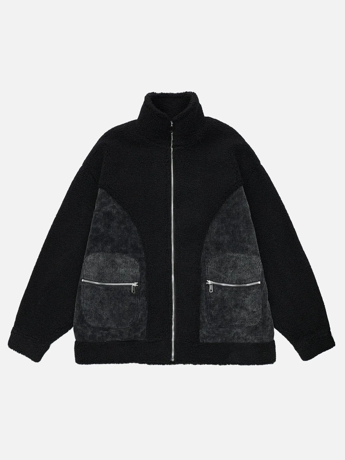 Aelfric Eden Corduroy Patchwork Sherpa Coat sold by Aelfric Eden product image thumbnail 3