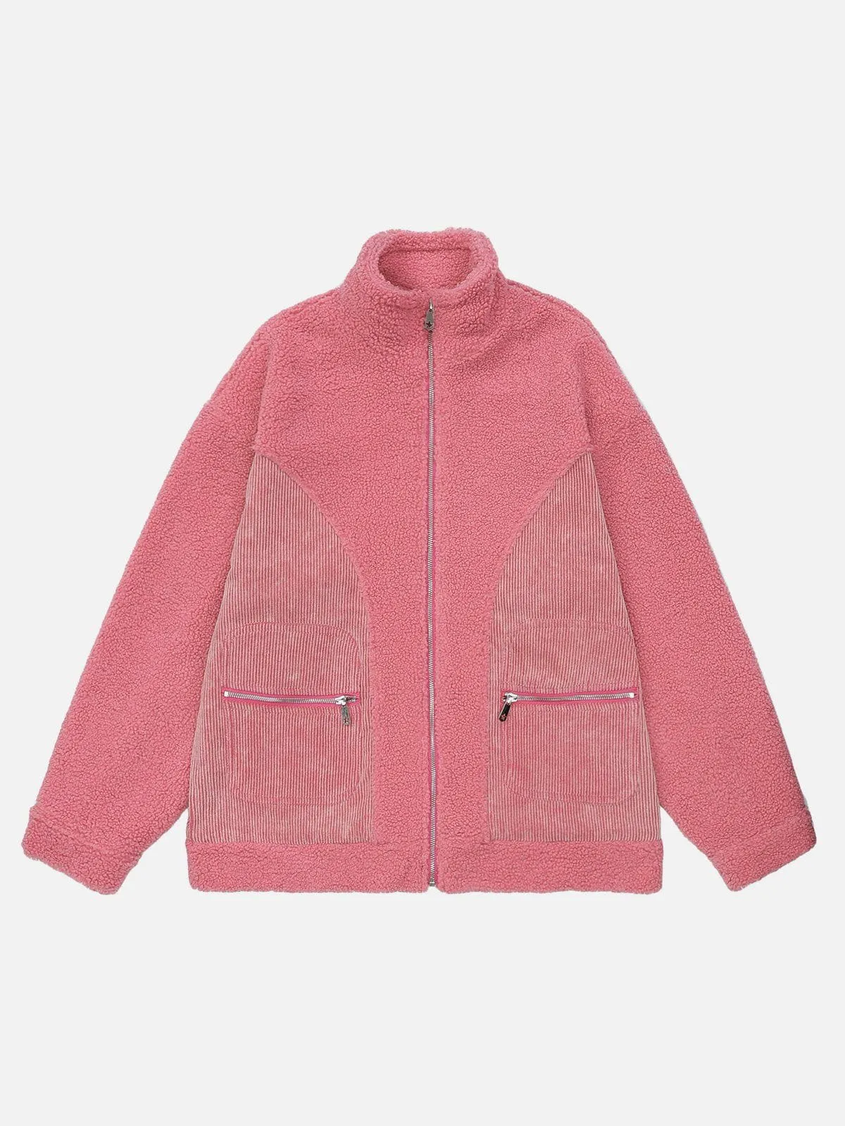 Aelfric Eden Corduroy Patchwork Sherpa Coat sold by Aelfric Eden product image thumbnail 2