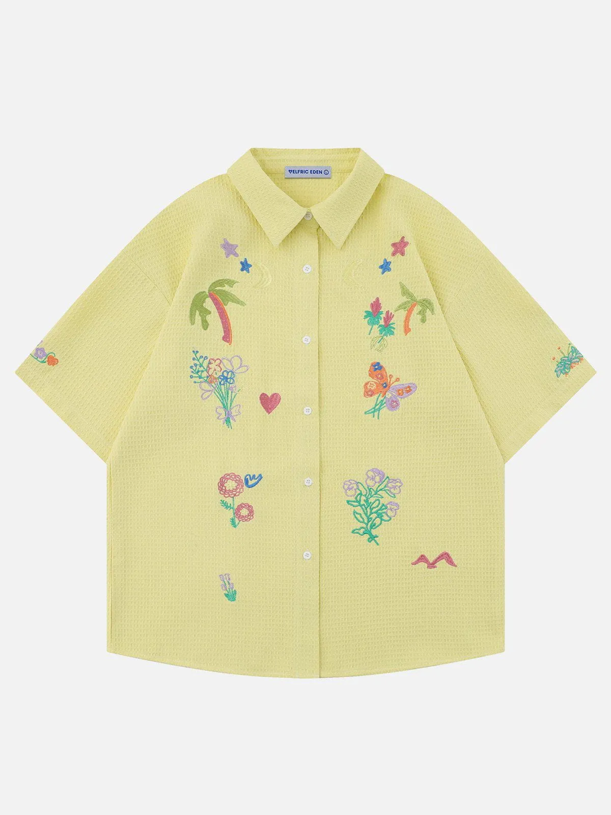 Aelfric Eden Colorful Embroidery Short Sleeve Shirt sold by Aelfric Eden product image thumbnail 2