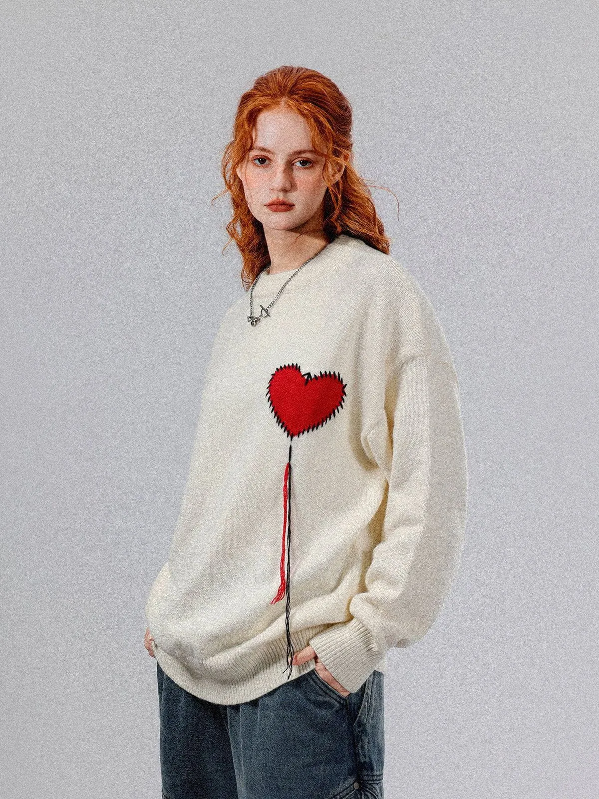 Aelfric Eden "Heart Choice" Knit Sweater sold by Aelfric Eden product image thumbnail 3