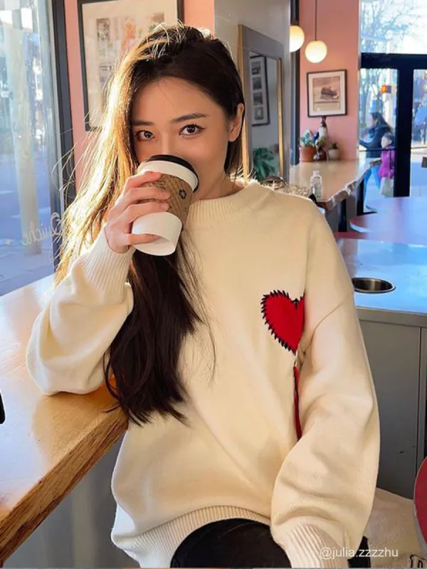 Aelfric Eden "Heart Choice" Knit Sweater sold by Aelfric Eden