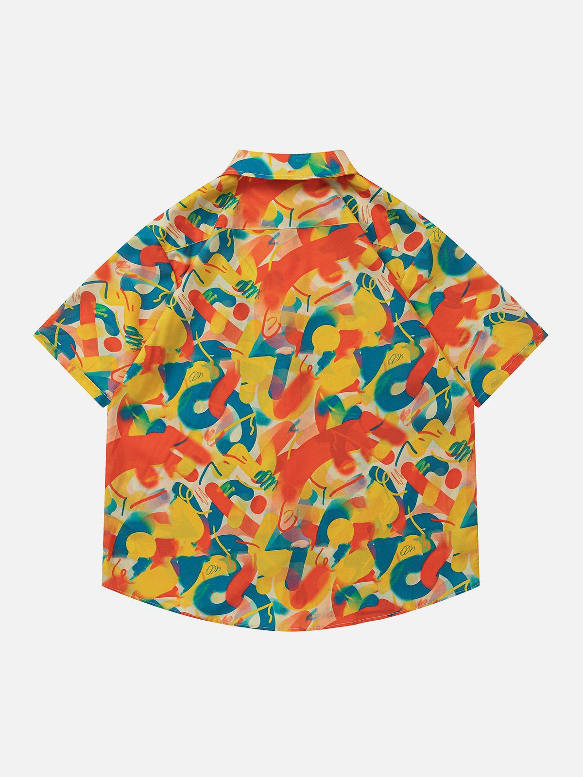 "The Charm of Oil Painting Graffiti Print" Short Sleeve Shirts sold by Aelfric Eden product image thumbnail 2